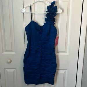 Sexy one shoulder mini dress